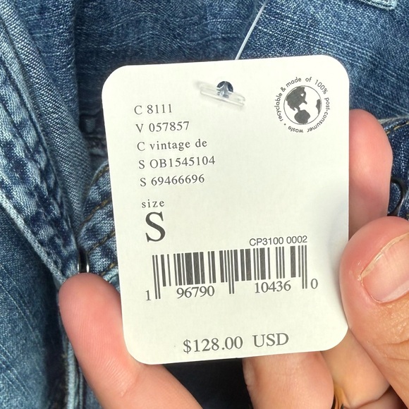 We The Free The Short Of It Denim Top Size small - Picture 7 of 9